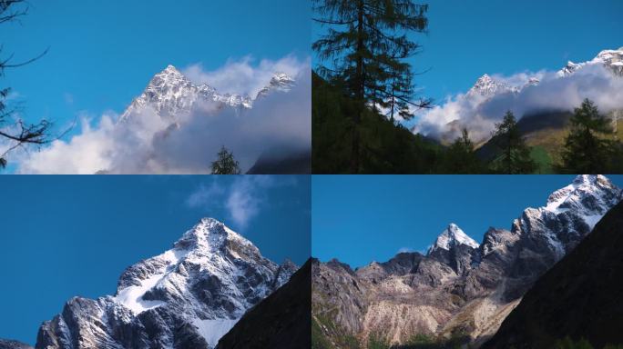 川西高原巍峨雪山