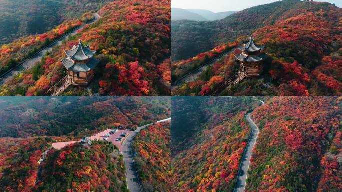 太原龙山秋景航拍合集