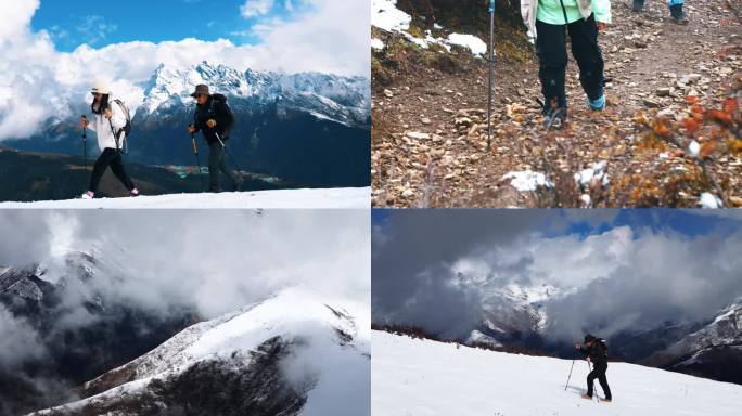 攀登雪山励志