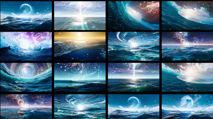 星辰大海 梦幻星空 海天相接 梦想飞翔