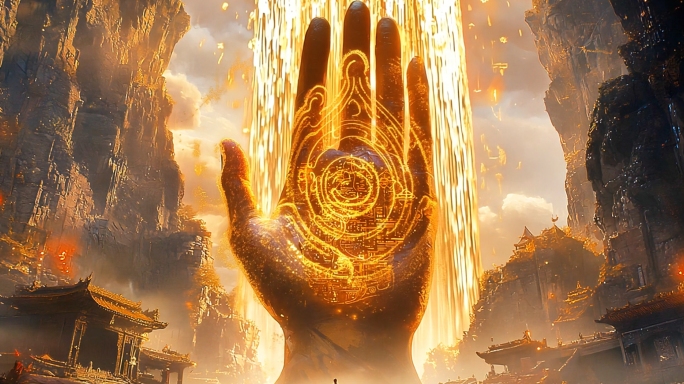 佛手如来神掌特效 黑神话如来佛祖五指山