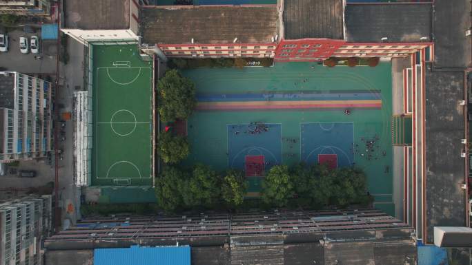 新乡市工人街小学航拍