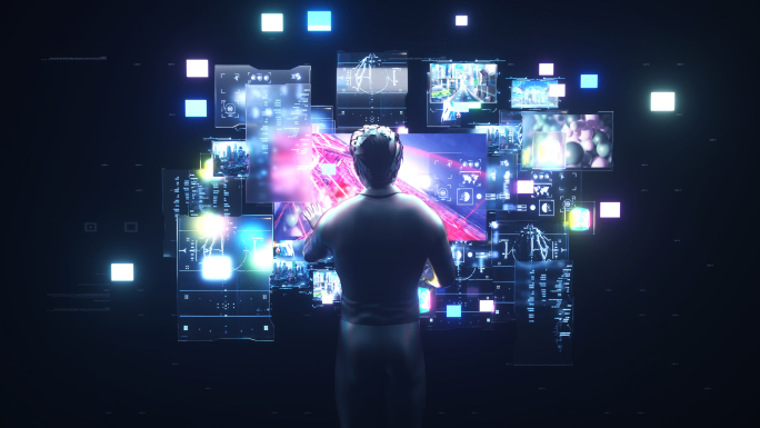 VR元宇宙未来赛博素材