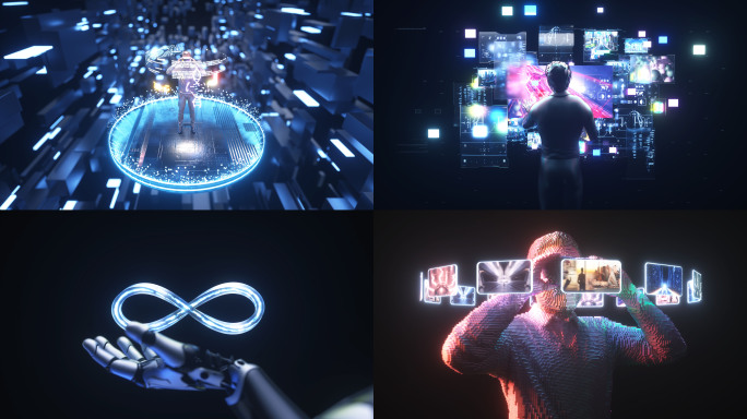 VR元宇宙未来赛博素材