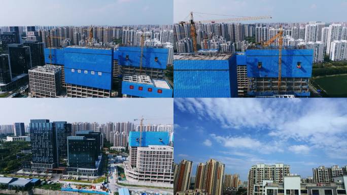 城市建设延时航拍