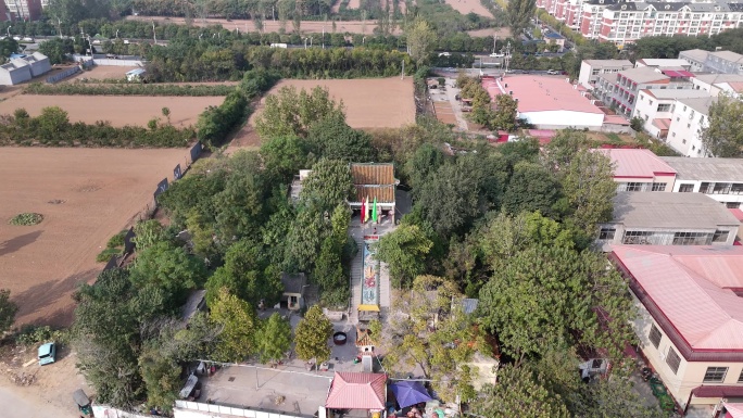 河南驻马店上蔡看花楼蔡侯望河楼航拍