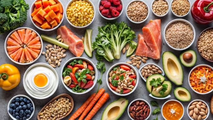 营养搭配-绿色水果蔬菜-减肥食谱