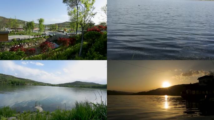 实拍西和晚霞湖