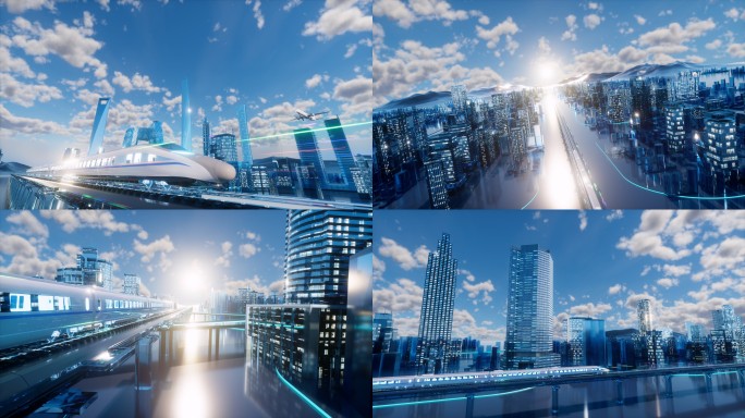 科技城市交通未来发展城市三维信息数字化