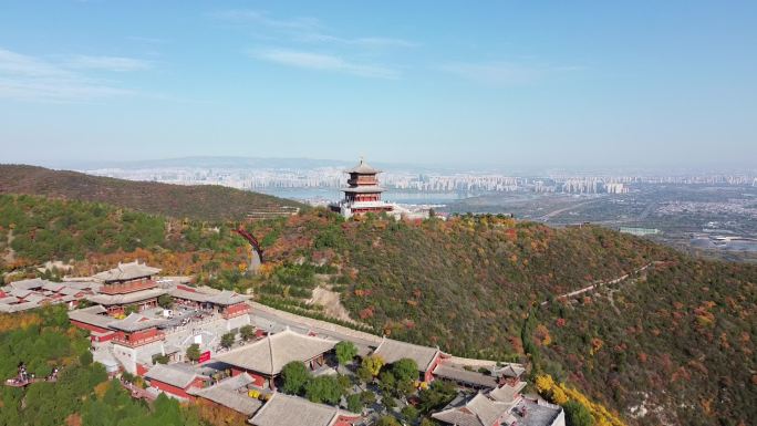 太原太山望都阁_渐进_太原市全景
