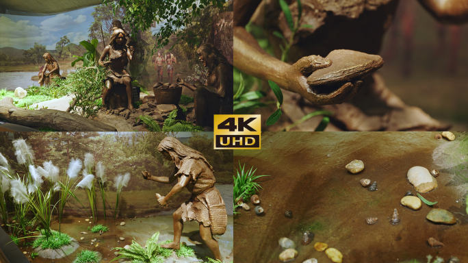 4k广西人吃螺广西古人嗦螺古猿人吃螺