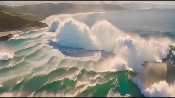 海洋海浪 波澜壮阔 大气滂沱