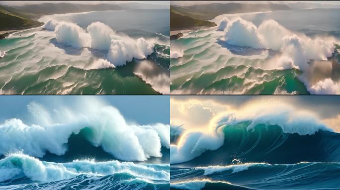 海洋海浪 波澜壮阔 大气滂沱