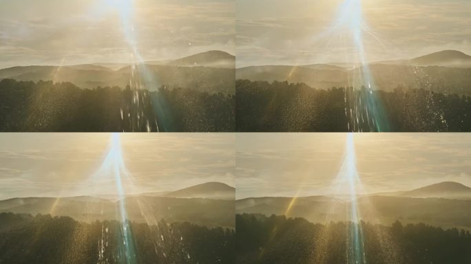 宽屏 光线 粒子流 唯美 大气