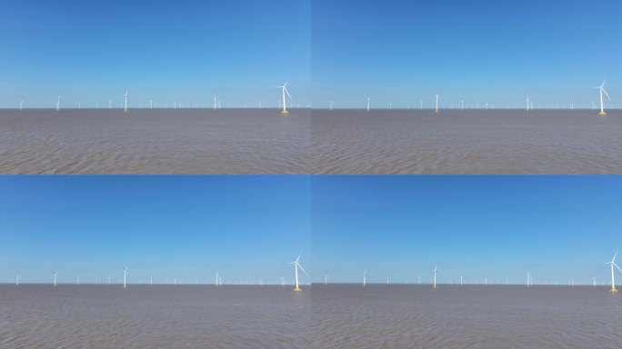 海上风力发电清洁能源绿色环保风能风车