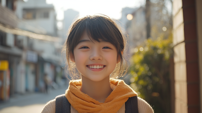 4k高清人像对着镜头微笑群像正能量