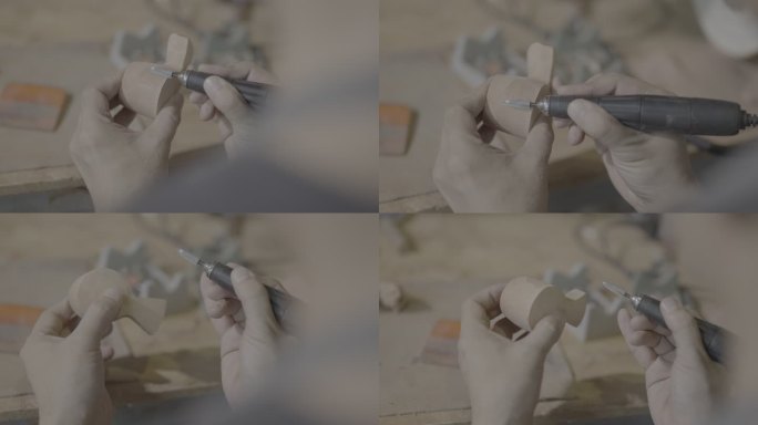 木雕工作室 木雕工具 工具墙 灰度 工具