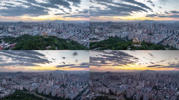 泉州大坪山郑成功雕像延时