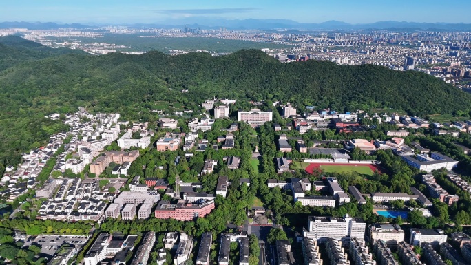浙江大学玉泉校区航拍风光