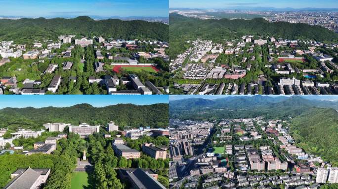 浙江大学玉泉校区航拍风光