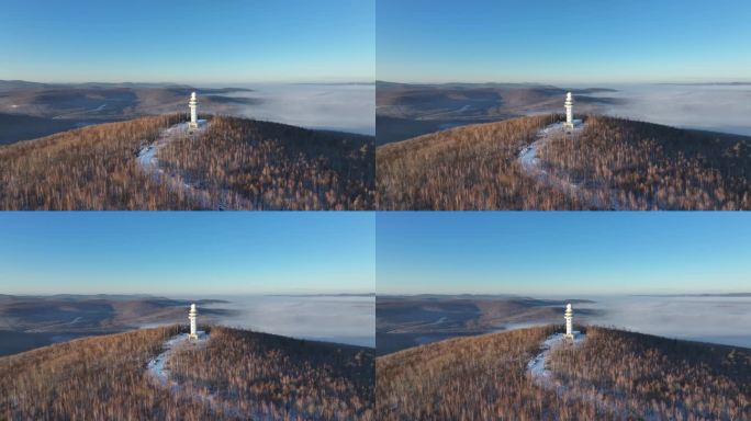 雪原高山气象雷达林海云雾雾凇 (3)