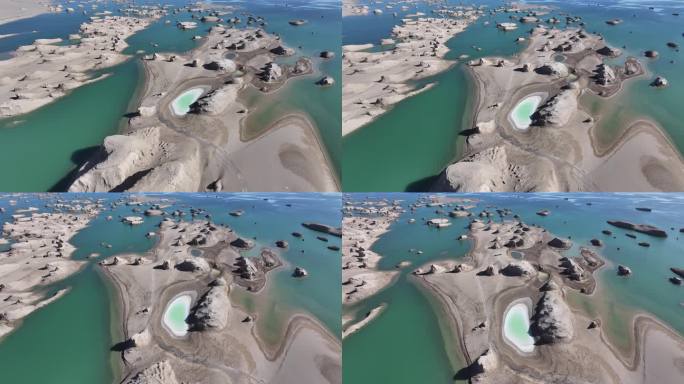 乌素特水上雅丹航拍