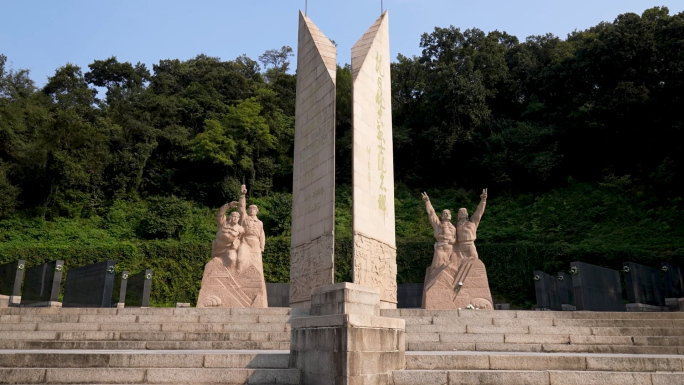 南京抗日航空烈士纪念馆 纪念碑航拍