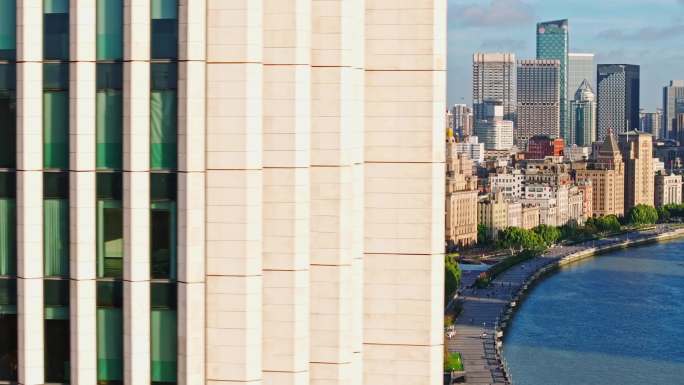 上海外滩日出 万国建筑群 世界会客厅