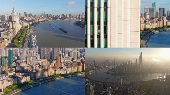 上海外滩日出 万国建筑群 世界会客厅