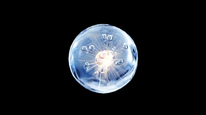 气泡水珠水泡分子水晶玻璃球