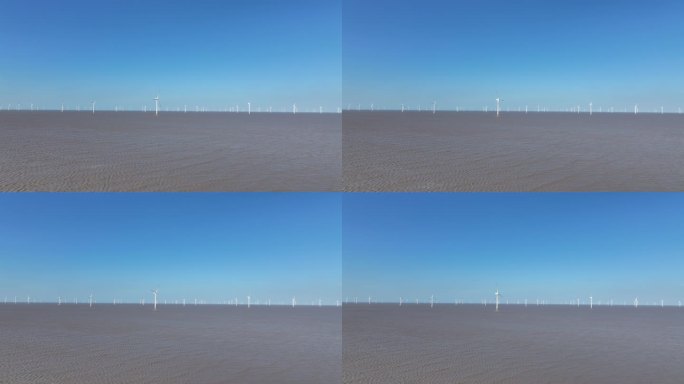 海上风力发电清洁能源绿色环保风能风车