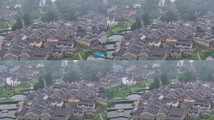 航拍江西吉安钓源古村赣派古民居
