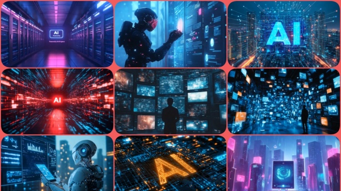 科技人工智能AI未来科技智能机器人