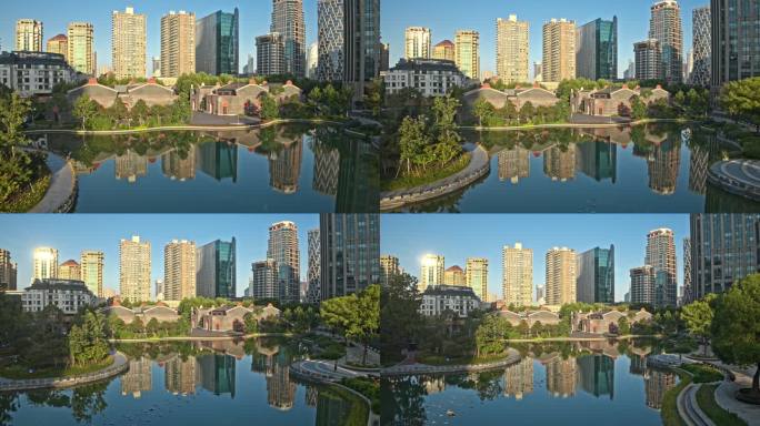 航拍上海淮海路一大会址