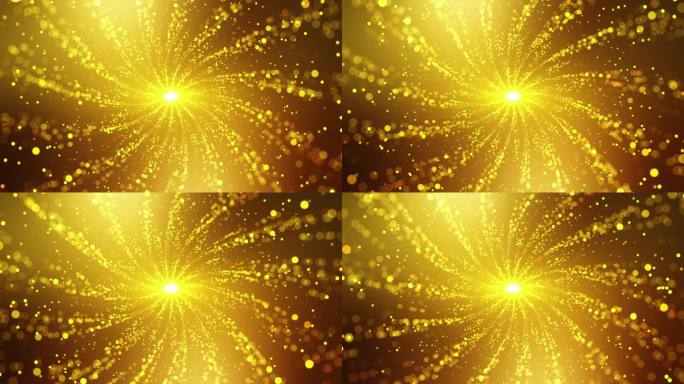 【4K】循环唯美梦幻背景金色