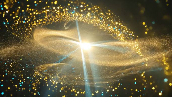 光晕 粒子 光效 金色粒子 蓝色粒子