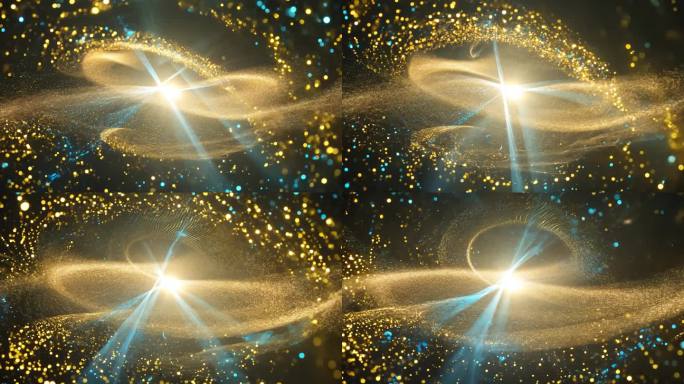 光晕 粒子 光效 金色粒子 蓝色粒子