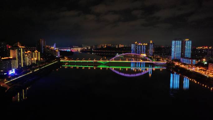 绵阳富乐大桥夜景