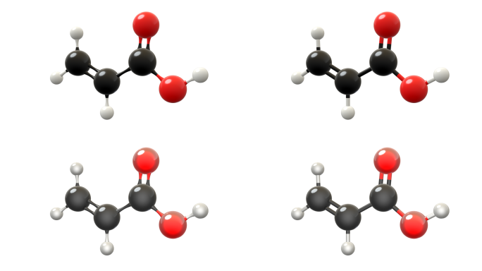 丙烯酸分子模型