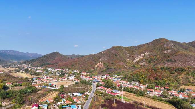 辽宁鞍山连鞍线千山风景区老院子景区航拍