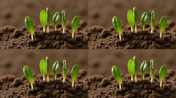 【4K60帧】风中摆动的小草嫩芽