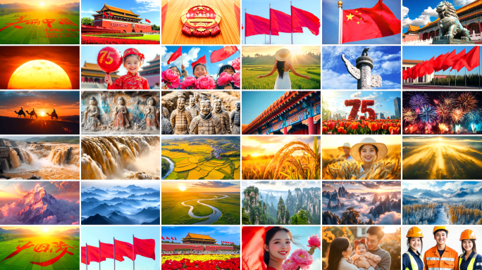 中国祖国天安门国庆元旦美丽中国国家宣传片