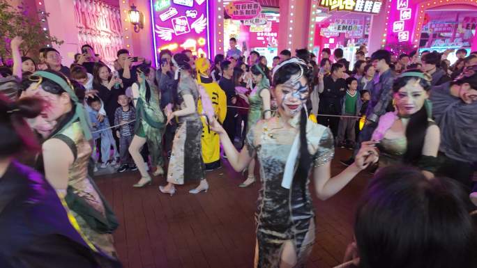 万圣节巡游活动4K