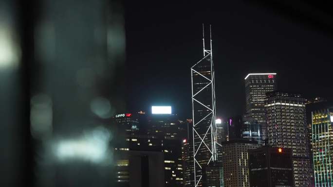 4K 香港夜景 帆船 轮渡 维多利亚港