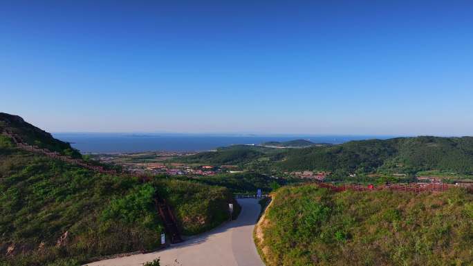 航拍广鹿岛海岛全景