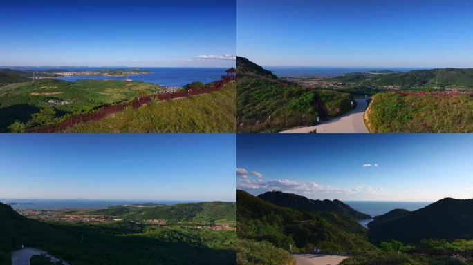 航拍广鹿岛海岛全景