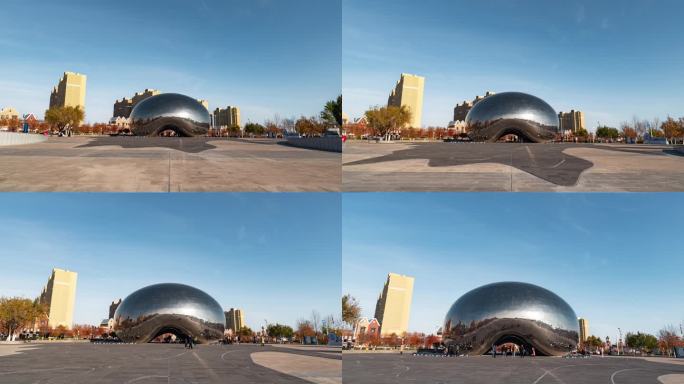 克拉玛依石油纪念广场大油泡