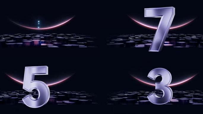 C4D  倒计时 裸眼3d