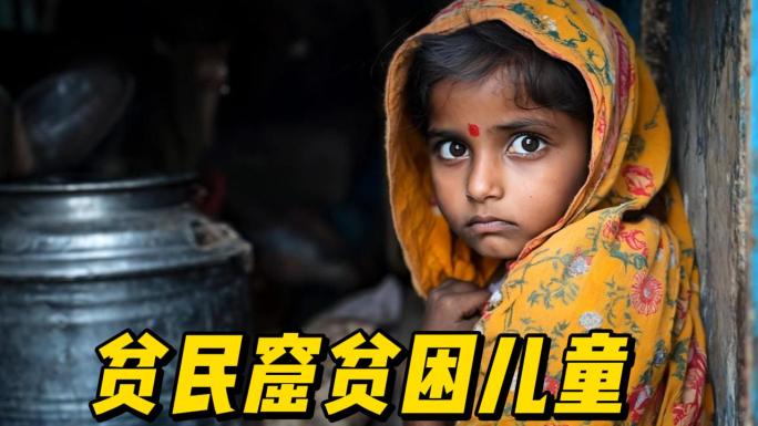 印度贫民窟贫困儿童