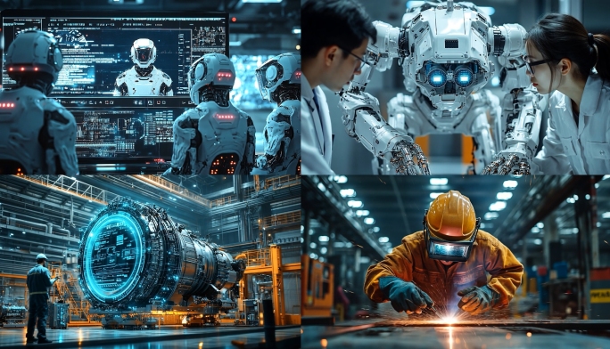 【4K】科技创新机器人高科技生产研发合集